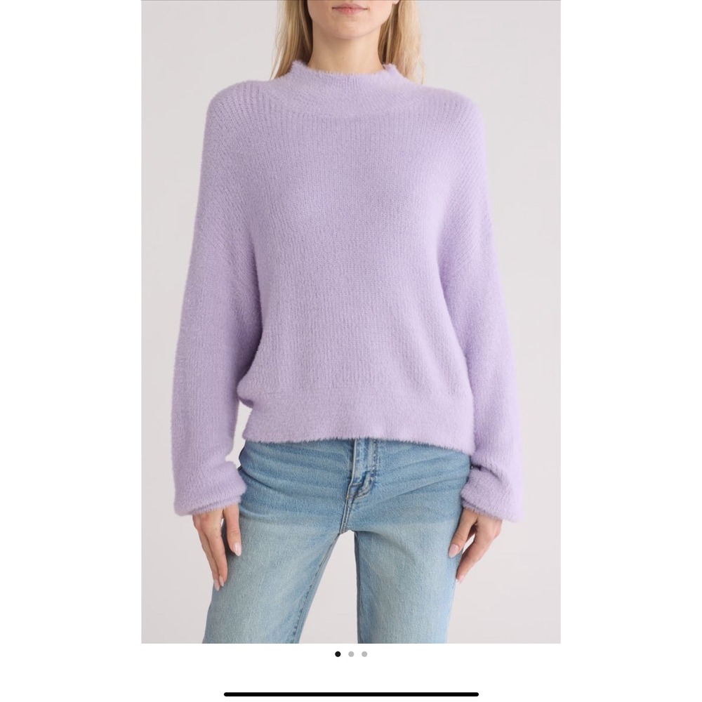 Vigoss Hair‎ Yarn Mock Neck Sweater Sz Medium 6-8